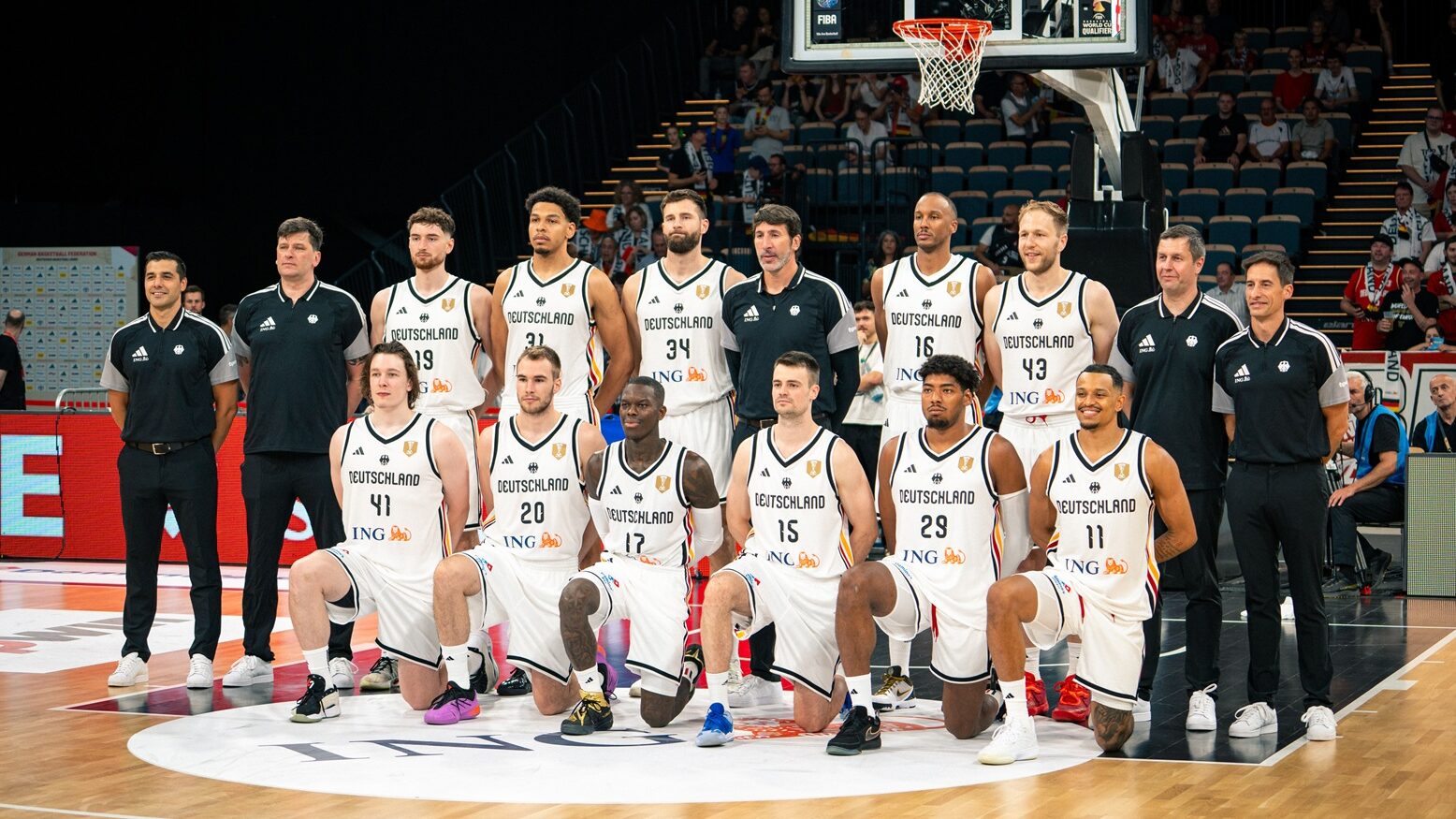 WM-Qualifikation: Die deutsche Basketball-Nationalmannschaft vor dem Spiel in Bamberg